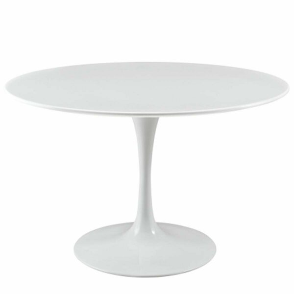 East End Imports Lippa 47 in. Wood Top Dining Table, White EEI-1118-WHI